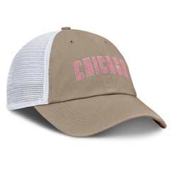 Chicago Cubs Unisex Mother's Day Club Trucker Adjustable Hat - Khaki/White | Nike