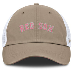 Boston Red Sox Unisex Mother's Day Club Trucker Adjustable Hat - Khaki/White | Nike