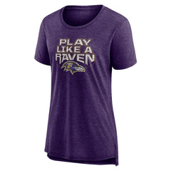 Baltimore Ravens Women's Hometown First Down Tri-Blend T-Shirt - Purple online