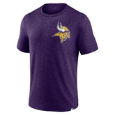 Minnesota Vikings Purple Oval Bubble Tri-Blend T-Shirt for sale