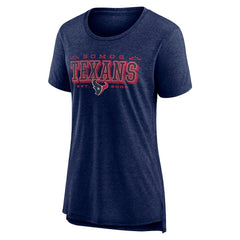 Houston Texans Women's Vintage Graphic Tri-Blend Scoop Neck T-Shirt - Navy | Nike online