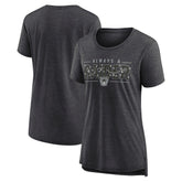 Las Vegas Raiders Women's Vintage Graphic Tri-Blend Scoop Neck T-Shirt - Charcoal | Nike cheap