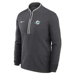 Miami Dolphins Lightweight Victory Dri-FIT Half-Zip Pullover - Anthracite | Nike discount
