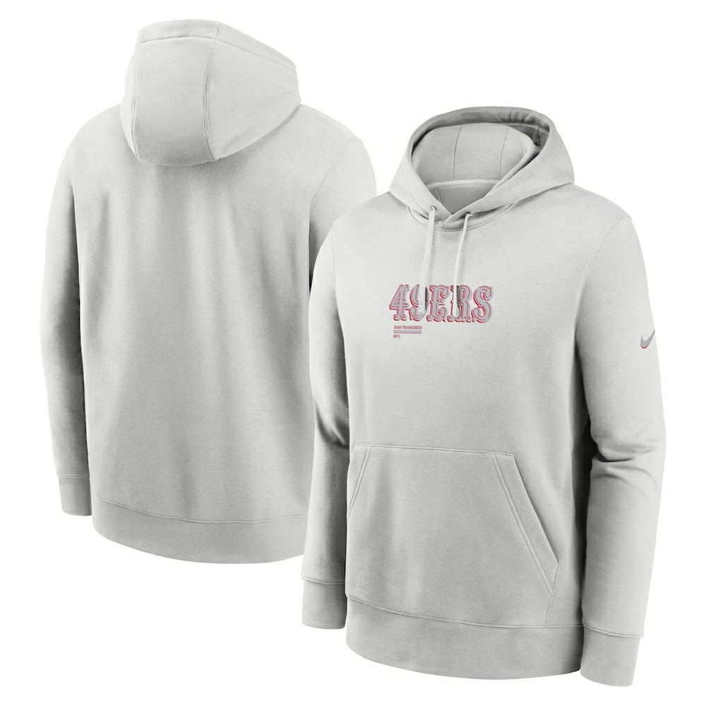 San Francisco 49ers Edge Pack French Terry Club Pullover Hoodie - Gray | Nike cheap
