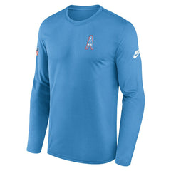 Tennessee Titans Legend Oilers Throwback Dri-FIT Long Sleeve T-Shirt - Navy | Nike cheap