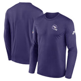 Minnesota Vikings Legend Small Logo Dri-FIT Long Sleeve T-Shirt - Purple | Nike on sale