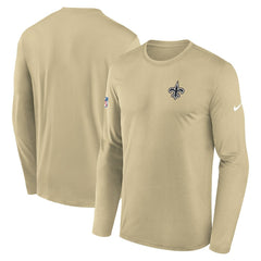 New Orleans Saints Legend Small Logo Dri-FIT Long Sleeve T-Shirt - Gold | Nike sale