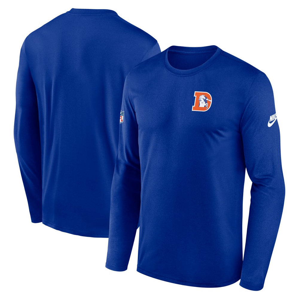 Denver Broncos Legend Small Logo Dri-FIT Long Sleeve T-Shirt - Royal | Nike discount
