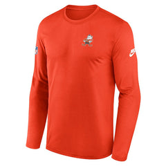 Cleveland Browns Legend Small Logo Dri-FIT Long Sleeve T-Shirt - Orange | Nike discount