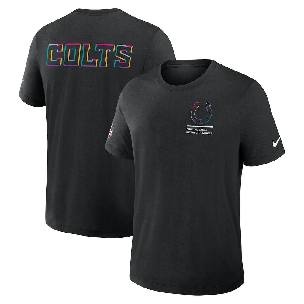 Indianapolis Colts 2025 NFL Crucial Catch Tri-Blend Dri-FIT T-Shirt - Black | Nike for sale