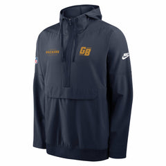 Green Bay Packers The 1923 Classic Sideline Half-Zip Anorak Jacket - Navy | Nike outlet