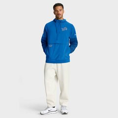 Detroit Lions Sideline Anorak Half-Zip Hoodie Jacket - Blue | Nike on sale