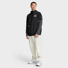 Cincinnati Bengals Sideline Anorak Half-Zip Hoodie Jacket - Black | Nike outlet