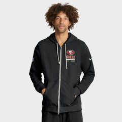 San Francisco 49ers Sideline Standard Issue Utility Player Dri-FIT Full-Zip Hoodie - Black | Nike outlet