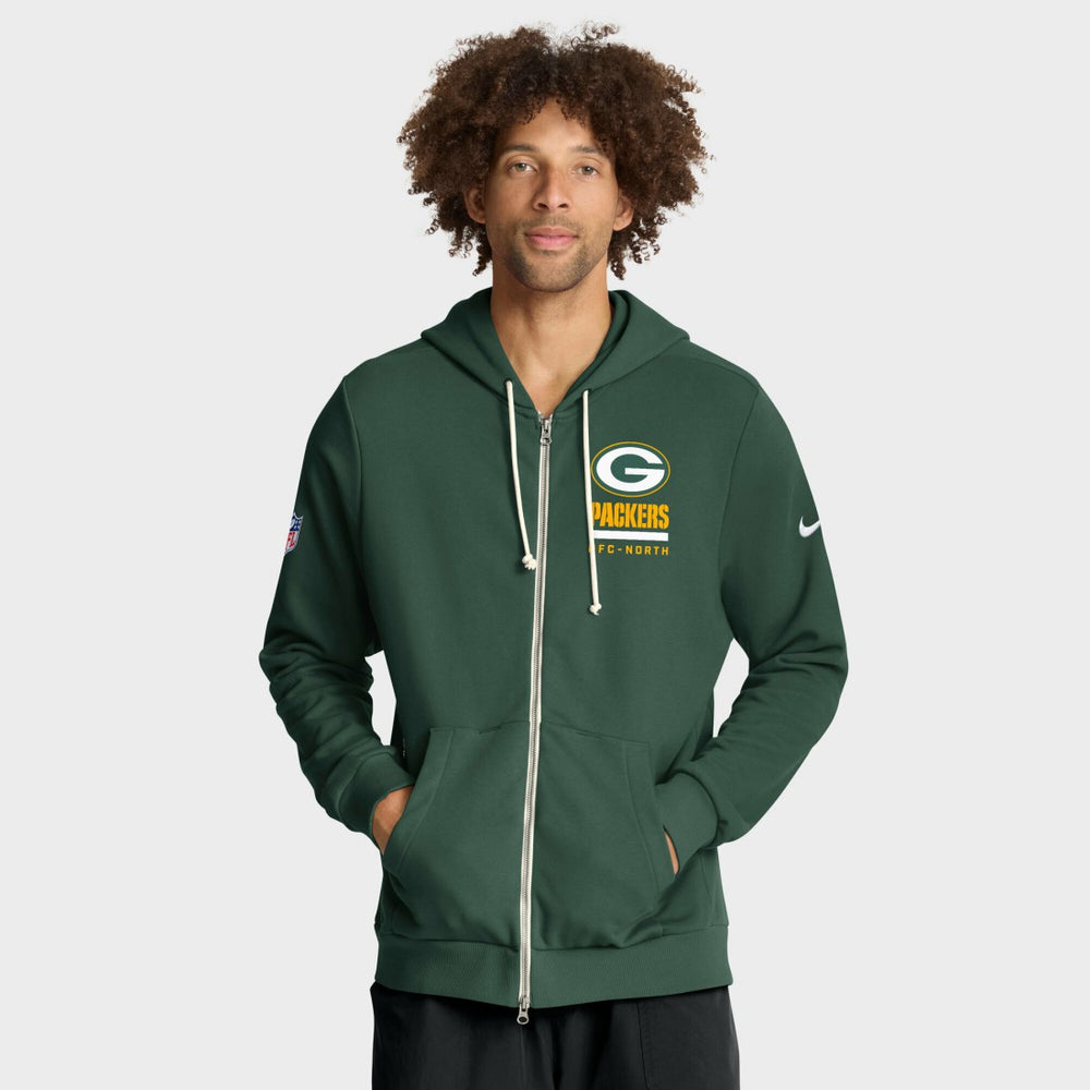 Green Bay Packers Sideline Standard Issue Utility Player Dri-FIT Full-Zip Hoodie - Green | Nike for sale
