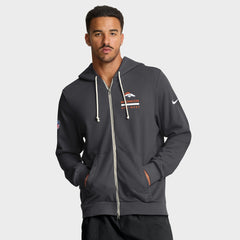 Denver Broncos Sideline Standard Issue Utility Player Dri-FIT Full-Zip Hoodie - Anthracite | Nike sale