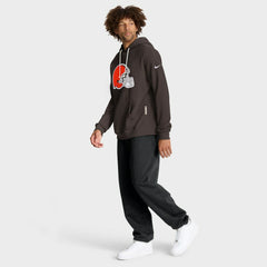 Cleveland Browns Sideline Standard Issue Initial Home Dri-FIT Hoodie - Brown | Nike for sale