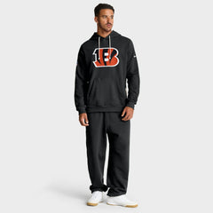 Cincinnati Bengals Sideline Standard Issue Initial Home Dri-FIT Hoodie - Black | Nike on sale