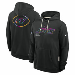New York Jets 2025 NFL Crucial Catch Sideline Standard Issue Dri-FIT Hoodie - Black | Nike cheap