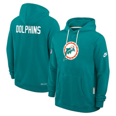 Miami Dolphins Sideline Standard Issue Alt 2 Dri-FIT Hoodie - Aqua | Nike discount
