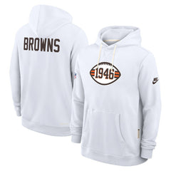 Cleveland Browns Sideline Standard Issue Alt 2 Dri-FIT Hoodie - White | Nike online