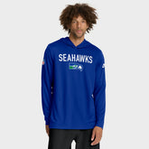 Seattle Seahawks Sideline Pass Accuracy Dri-FIT Long Sleeve Hoodie T-Shirt - Royal | Nike discount