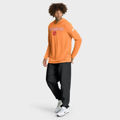 Tampa Bay Buccaneers Sideline Pass Accuracy Dri-FIT Long Sleeve Hoodie T-Shirt - Orange | Nike discount