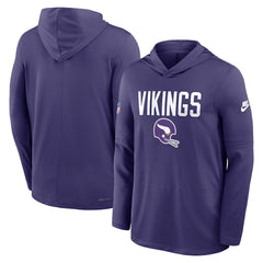 Minnesota Vikings Sideline Pass Accuracy Dri-FIT Long Sleeve Hoodie T-Shirt - Purple | Nike discount