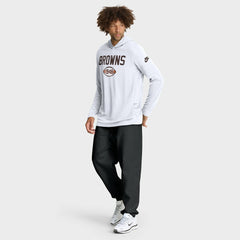 Cleveland Browns Sideline Pass Accuracy Dri-FIT Long Sleeve Hoodie T-Shirt - White | Nike discount