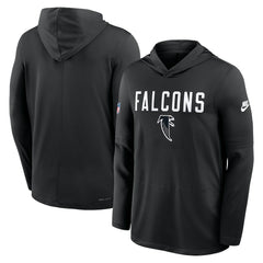 Atlanta Falcons Sideline Pass Accuracy Dri-FIT Long Sleeve Hoodie T-Shirt - Black | Nike outlet