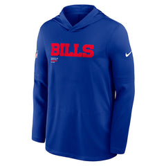 Buffalo Bills Sideline Pure Fury Performance Long Sleeve Hoodie T-Shirt - Royal | Nike online