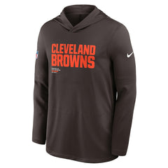 Cleveland Browns Sideline Pure Fury Performance Long Sleeve Hoodie T-Shirt - Brown | Nike discount
