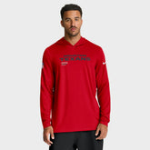Houston Texans Sideline Pure Fury Performance Long Sleeve Hoodie T-Shirt - Red | Nike outlet