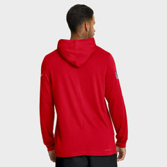 Houston Texans Sideline Pure Fury Performance Long Sleeve Hoodie T-Shirt - Red | Nike outlet