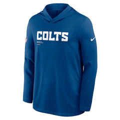 Indianapolis Colts Sideline Pure Fury Performance Long Sleeve Hoodie T-Shirt - Royal | Nike sale
