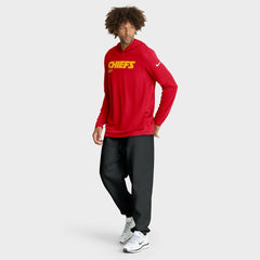 Kansas City Chiefs Sideline Pure Fury Performance Long Sleeve Hoodie T-Shirt - Red | Nike for sale