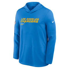 Los Angeles Chargers Sideline Pure Fury Performance Long Sleeve Hoodie T-Shirt - Powder Blue | Nike on sale