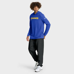 Los Angeles Rams Sideline Pure Fury Performance Long Sleeve Hoodie T-Shirt - Royal | Nike for sale