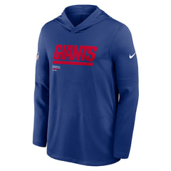 New York Giants Sideline Pure Fury Performance Long Sleeve Hoodie T-Shirt - Royal | Nike sale