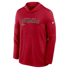 Tampa Bay Buccaneers Sideline Pure Fury Performance Long Sleeve Hoodie T-Shirt - Red | Nike for sale