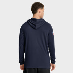 Tennessee Titans Sideline Pure Fury Performance Long Sleeve Hoodie T-Shirt - Navy | Nike online