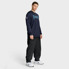 Tennessee Titans Sideline Pure Fury Performance Long Sleeve Hoodie T-Shirt - Navy | Nike online