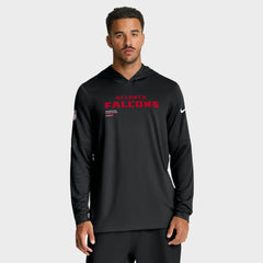 Atlanta Falcons Sideline Pure Fury Performance Long Sleeve Hoodie T-Shirt - Black | Nike for sale