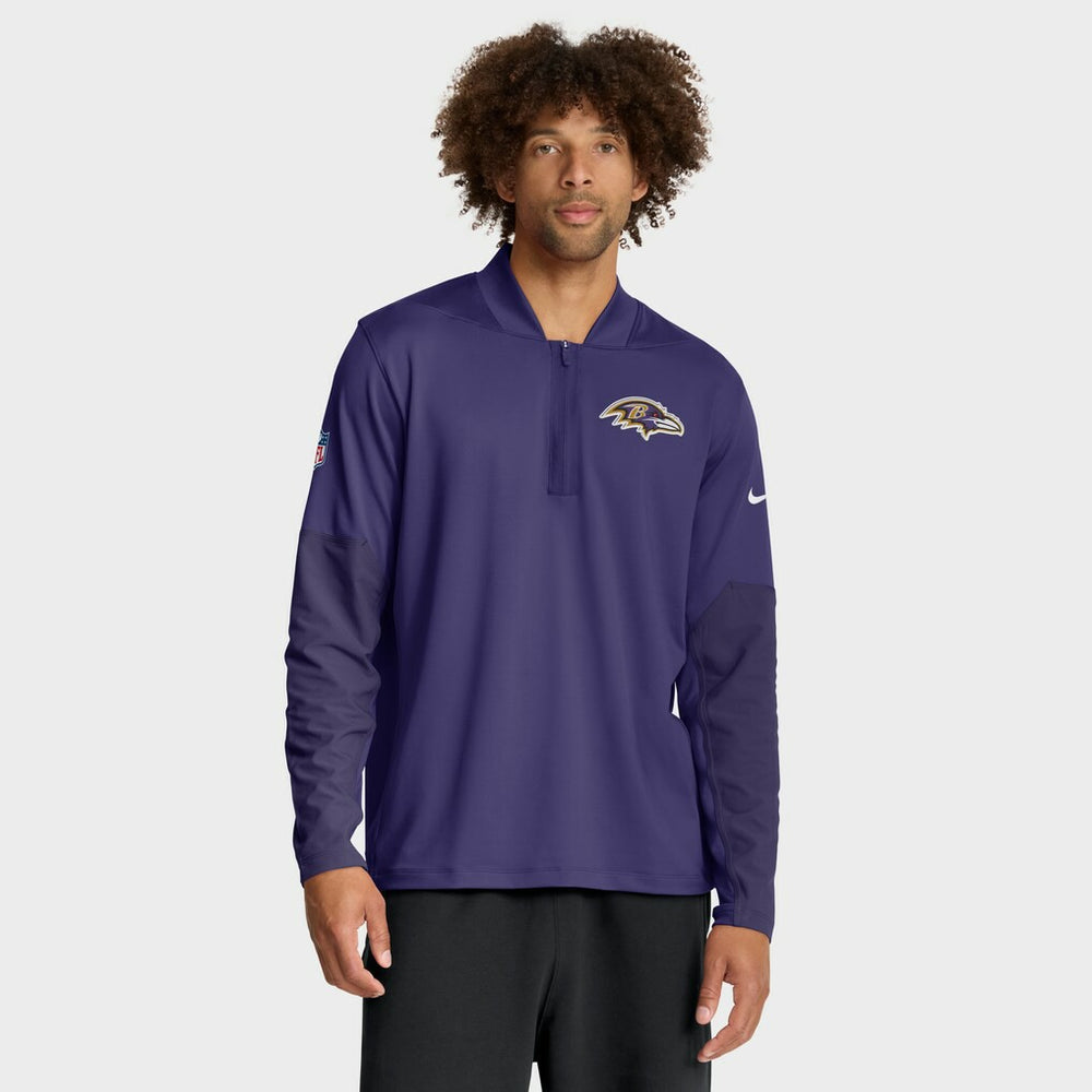 Baltimore Ravens Sideline Dri-FIT Half-Zip Pullover - Purple | Nike for sale