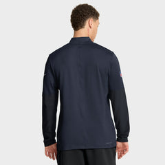 Chicago Bears Sideline Dri-FIT Half-Zip Pullover - Navy | Nike on sale