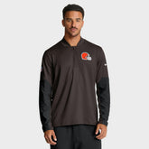 Cleveland Browns Sideline Dri-FIT Half-Zip Pullover - Brown | Nike cheap