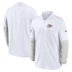Kansas City Chiefs Sideline Dri-FIT Half-Zip Pullover - White | Nike discount