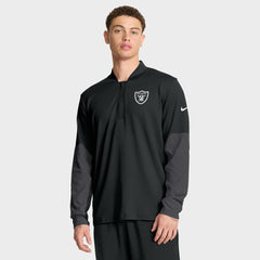 Las Vegas Raiders Sideline Dri-FIT Half-Zip Pullover - Black | Nike outlet
