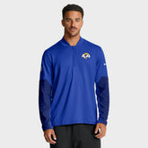 Los Angeles Rams Sideline Dri-FIT Half-Zip Pullover - Royal | Nike on sale
