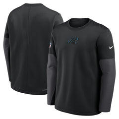 Carolina Panthers Sideline Coach Therma-FIT Long Sleeve T-Shirt - Black | Nike online